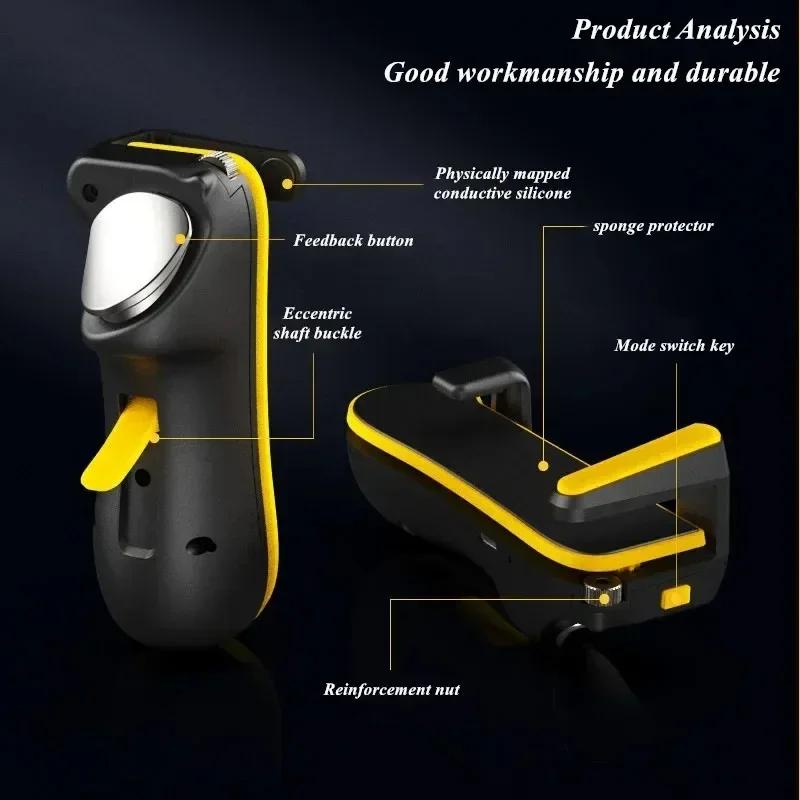4 Fingers Tablet Game Trigger Handle L1R1 Fire Aim Shooting Gamepad Joystick Controller for FPS Gaming Accessories for IPad
