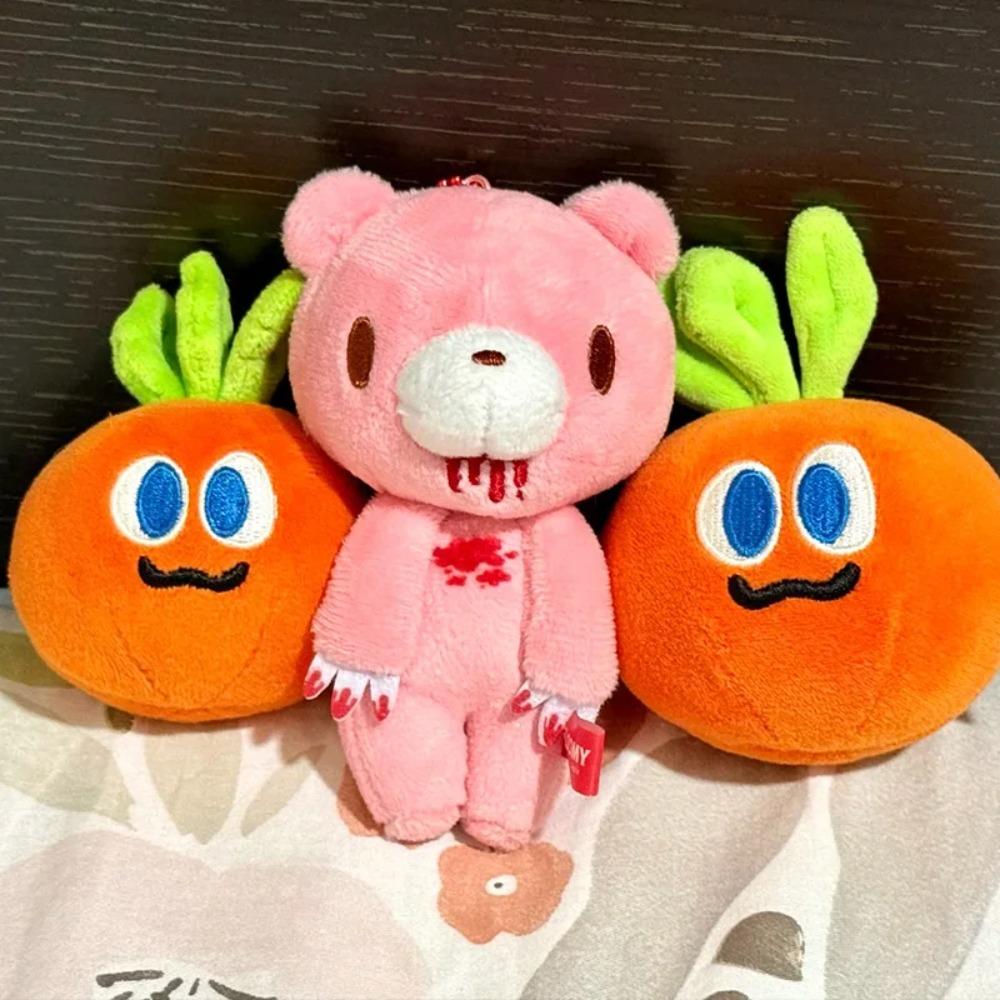 Jucărie pandantiv pluș ursuleț roz de 12 cm Ursuleț roz sângeros Jucărie moale Ursuleț drăguț Jucărie de pluș Pernă animal de pluș pentru copii Cadou de ziua de naștere