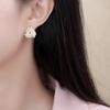 Niche Design Pearl Earrings Sweet Temperament Exaggerated Needle Earrings for Women