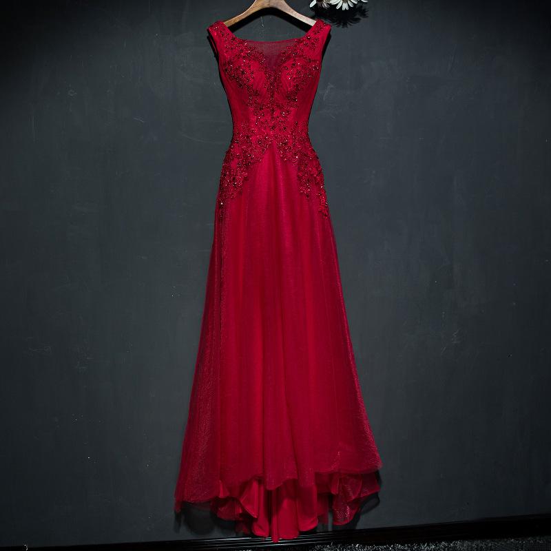 Fashion banquet evening dress long party