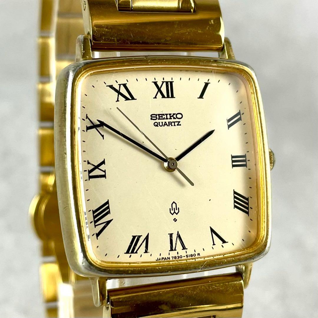

[USED] Working/Belt SEIKO Chariot Quartz Gold Watch