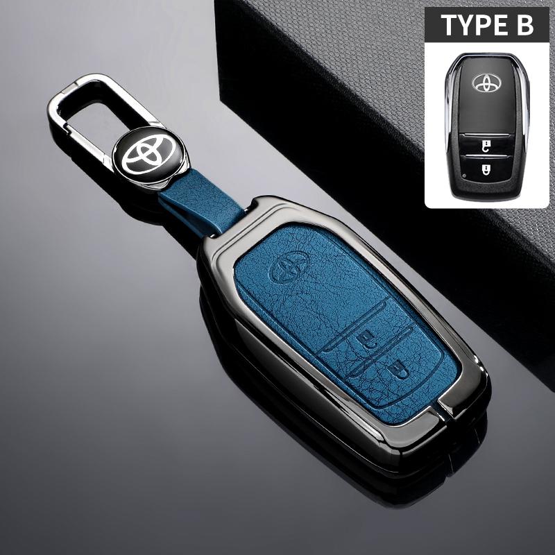 Car Remote Key Case Cover Bag For Toyota Corolla Cross Yaris Sienna Venza Harrier Hilux Land Cruiser Alphard Keyring Accessories