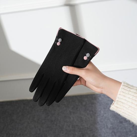 Winter Gloves for Women Cold Weather Touch Screen Gloves Windproof Fleece Warm Gloves for Outdoor Driving