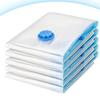 6 Pack Vacuum Storage Bags with Hand Pump Space Saver Vacuum Seal Storage Bags for Clothing Bedding Travel Lugggage Organizer