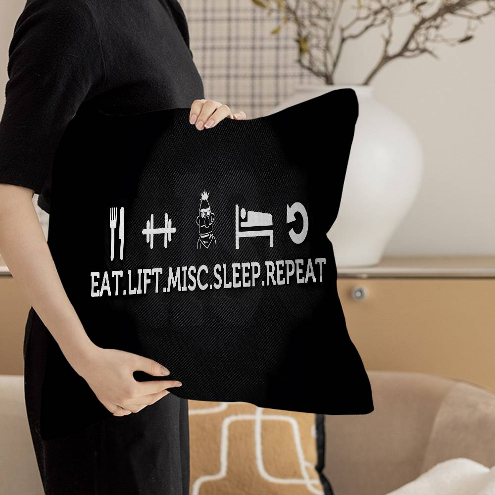 GYM Exercise Time Personalized Pillow Cover Kids Bedroom Wild Party Decor Pillowcase kid Birthday shower Gift