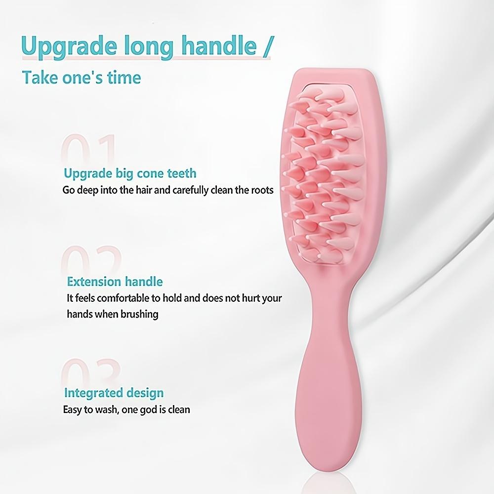 

Dog Comb Pet Silicone Handle Bath Brush Soft Teeth Dog Bath Massage Comb for Puppy Cat Bath Hair Care Clean