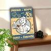 Vault Forever Retro Tin Sign Metal Poster Wall Decor Vintage Fallout Style for Home Garage