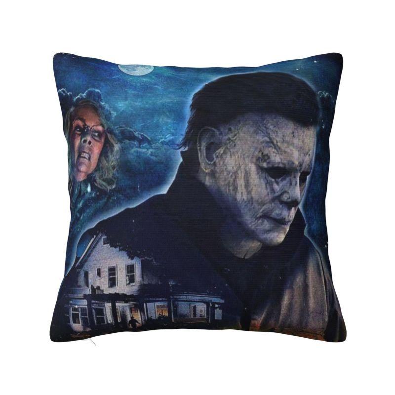 Custom Horror Movies Collage Throw Pillow Case for Living Room Vintage Scary Film Nordic Cushion Cover Square Pillowcase