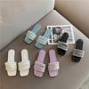 Fashion Sandals Flat Pearl Open Toe Shoes for Women 2025 Luxury Top Designs Woman Slippers Easy Wears Small Size Korea Style Eva Slides