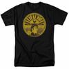 26 Sun Records Elvis Vollsonne Label T-Shirt Lizenziert Klassisches Rock N Roll Tee Schwarz Unisex T-Shirt