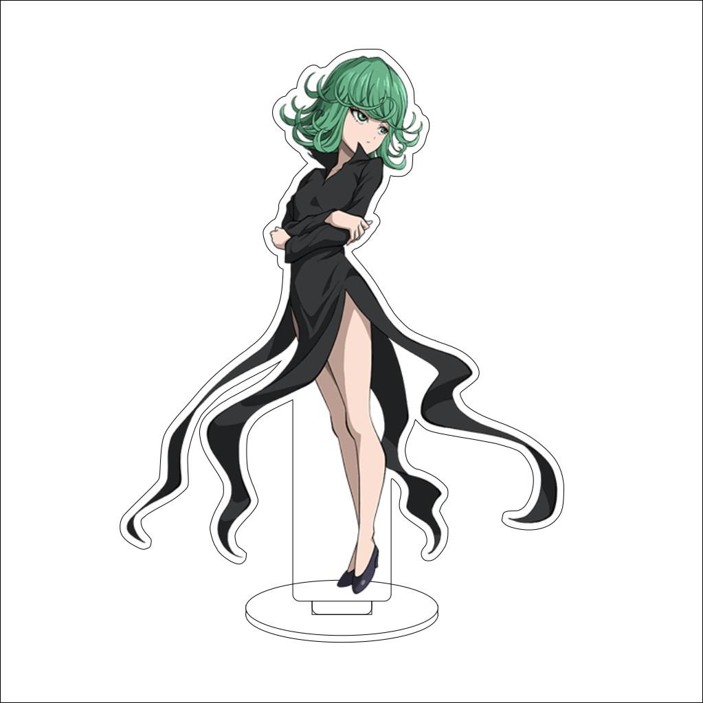 16CM Anime ONE PUNCH MAN Cosplay Acrylic Stand Ornaments Saitama/Tatsumaki/Metal Knight Figure Stand Halloween Gifts