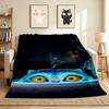 Eyes Night Flannel Blanket Throw Blanket Soft Warm Sofa Bed Camping Home Decor Unique Christmas Gift C9211255