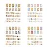100 Sheets Aesthetic Scrapbooking Decorative Paper Journal Embellishment Supplies for Journal Planner Album Wrapping