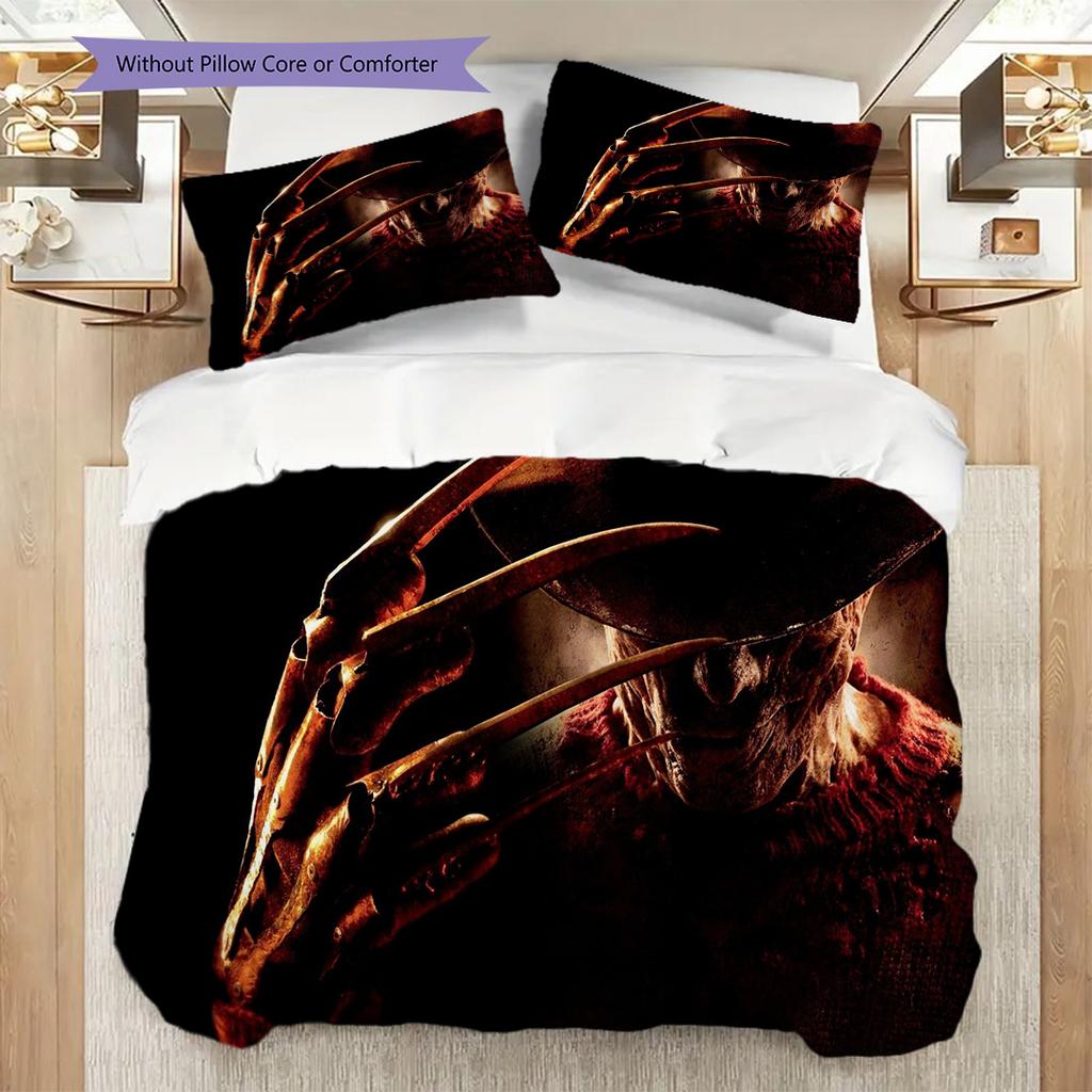 Clown Horror Tale Bedding 1 Duvet Cover 2 Pillowcase Without Core Bedding Set Christmas Birthday Gift Soft And Comfortable