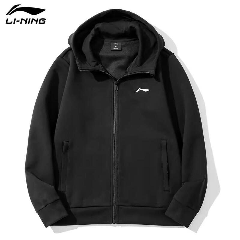 LI-NING Unisex Casual Hooded Zipper Sweatshirt L (175)