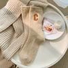 Luxury Women's Wool Socks Warm Winter Thick Cashmere Casual Japanese Fashion Solid Color Comfortable Home Socks Long High Quality