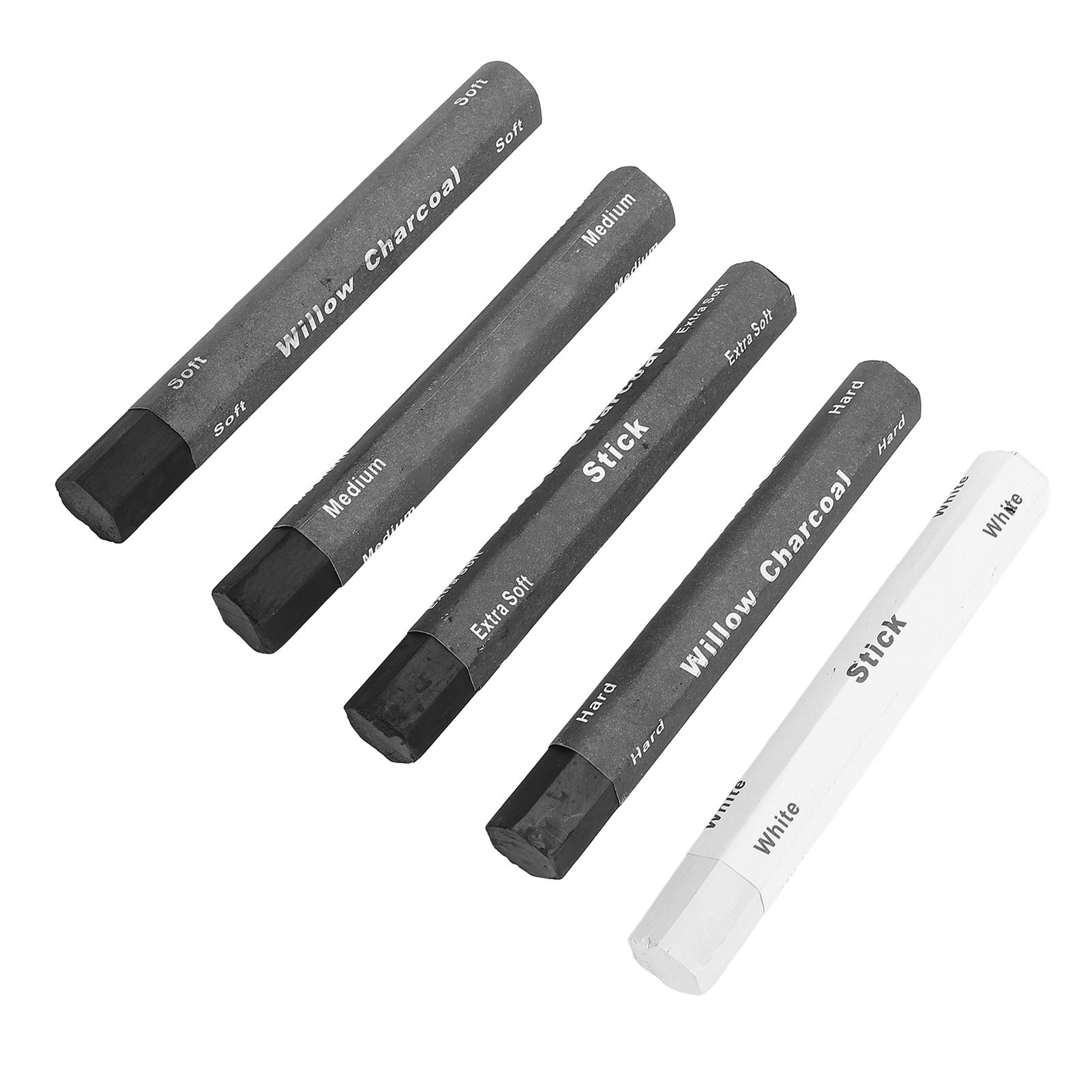 

5PCS Drawing Charcoal Multifunctional Artists Charcoal Stick with Storage Box for Sketching Shading