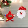 New Christmas Ornament Set Cartoon Plush Christmas Ornaments Reindeer/Snowman/Christmas Tree/Santa Claus/Five-pointed Star Designs