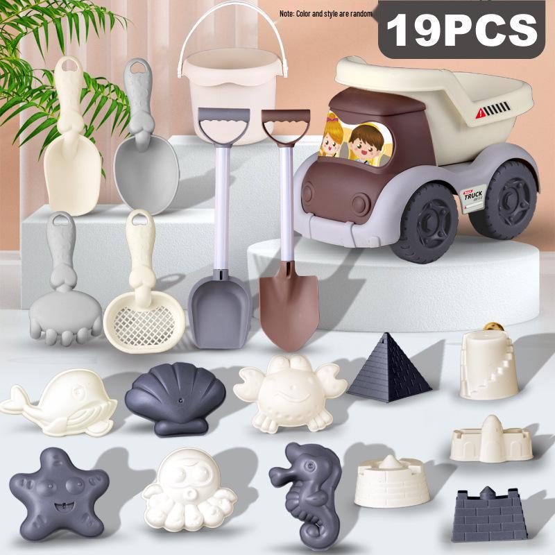 Children's Beach and Sand Play Set: Digging, Water Play, Shell Collecting, and Gardening Tools.