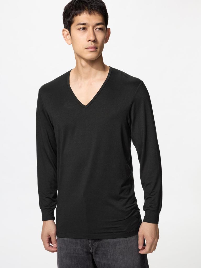 Uniqlo Japan HeaTTech V Neck T 9 Min sleeVe