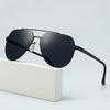 New ultra-light men's double beam sunglasses, high-end driving fishing sunglasses, fashionable double beam toad sunglasses