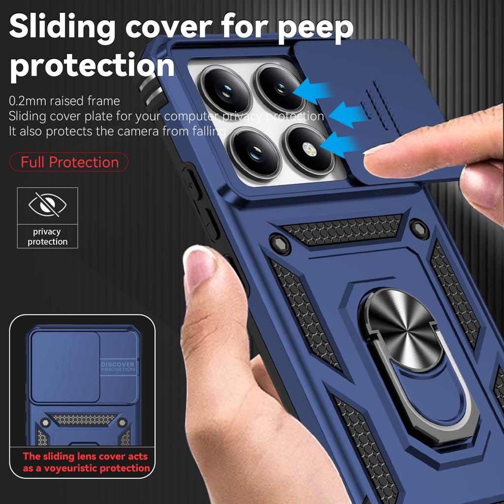 Armor Ring Bracket Shockproof Case for Xiaomi 15T Pro 14t 5g 13T 12T Pro Xiao Mi 15t Mi15t Protection Covers