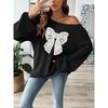 TIFICY Women's Fashion Casual Fall Winter Long Sleeve Oblique Collar Sweaters