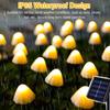 30 LED Solar Lichterkette Fee Pfad Rasen Landschaft Pilzlampe Außen Weihnachten Garten Terrasse Girlande Straßen Dekoration