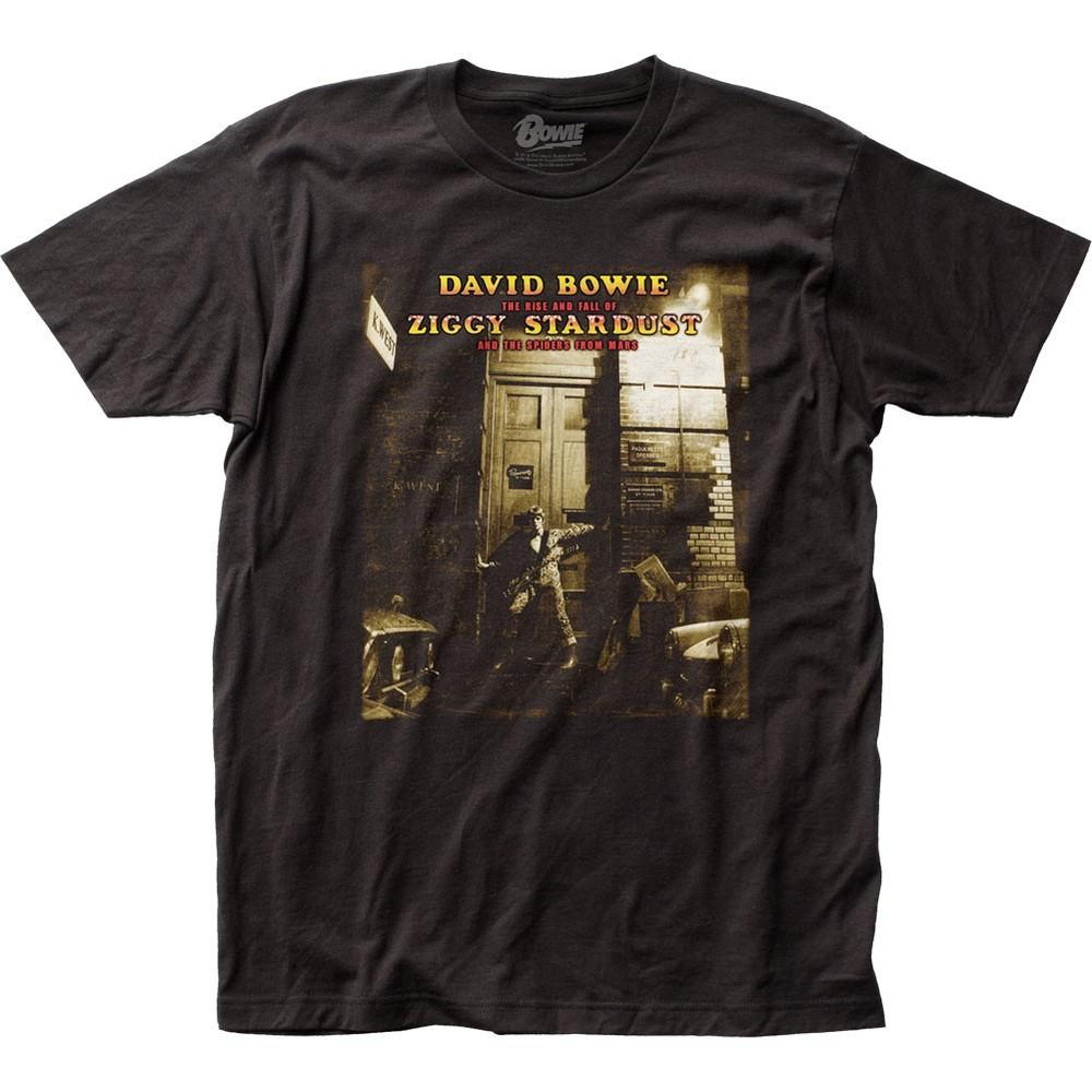 David Bowie Ziggy Stardust Mens T Shirt Music Classic Rock Band Tee New Black Unisex T-Shirt S