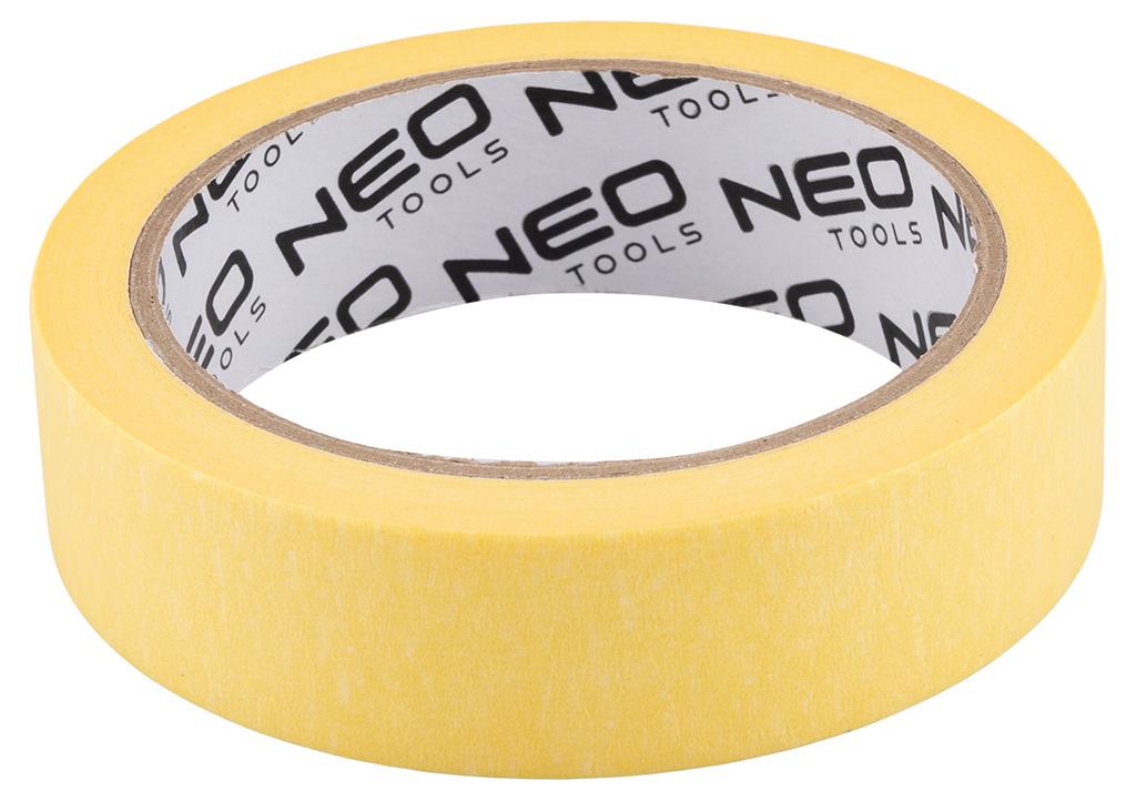 Taśma Papierowa Żółta 25 Mm X 25 M, 1+1 Zestaw