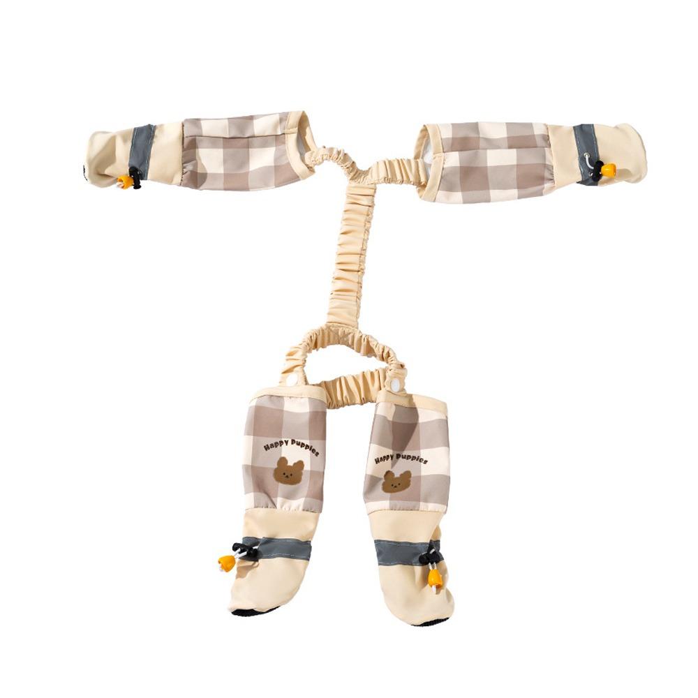 Full Leg Protection Dog Four-Legged Pants Reflective Stripe Dog Jumpsuit Shoes  Pet Strolling