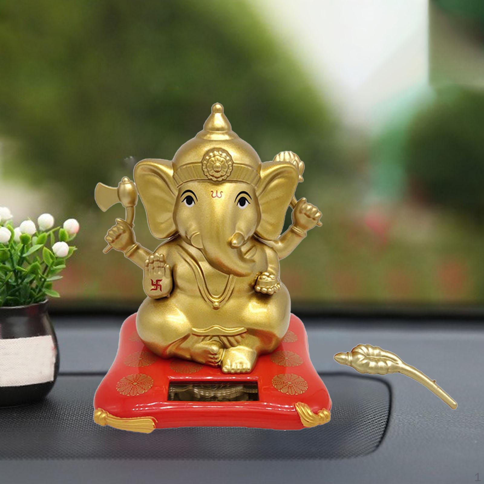 

Solar Powered Swinging Elephant Shaking Toys for Home Car Decor A B