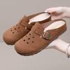 Hollow Hole Shoes Slippers Bag Head Soft Sole Lazy Slippers Retro Casual Half Drag