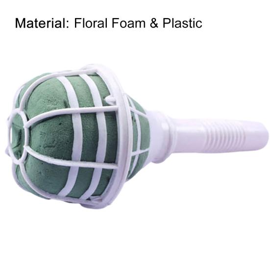6Pcs Bridal Wedding Bride Bouquet Holder Decoration Floral Foam Flower Handle