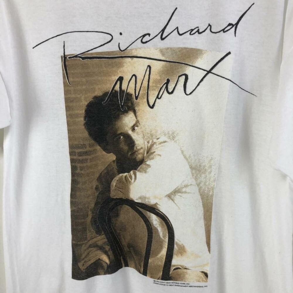 Paid Vacation Retro Richard Marx Shirt Short Sleeve White Unisex Unisex T-Shirt S
