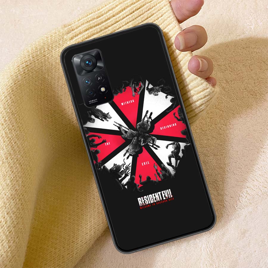 Umbrella Corporation Phone Case For Redmi 13C 14C Note 14 13 Pro Plus 5G Clear Capa 12 12C 10A 10C 10 9A 9C 9T 9 8 Pro Cover TPU