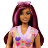 barbie Fashionista Colorful Heart Dress Dress Up Ages 3 and Up Pink HJT04 Doll/House