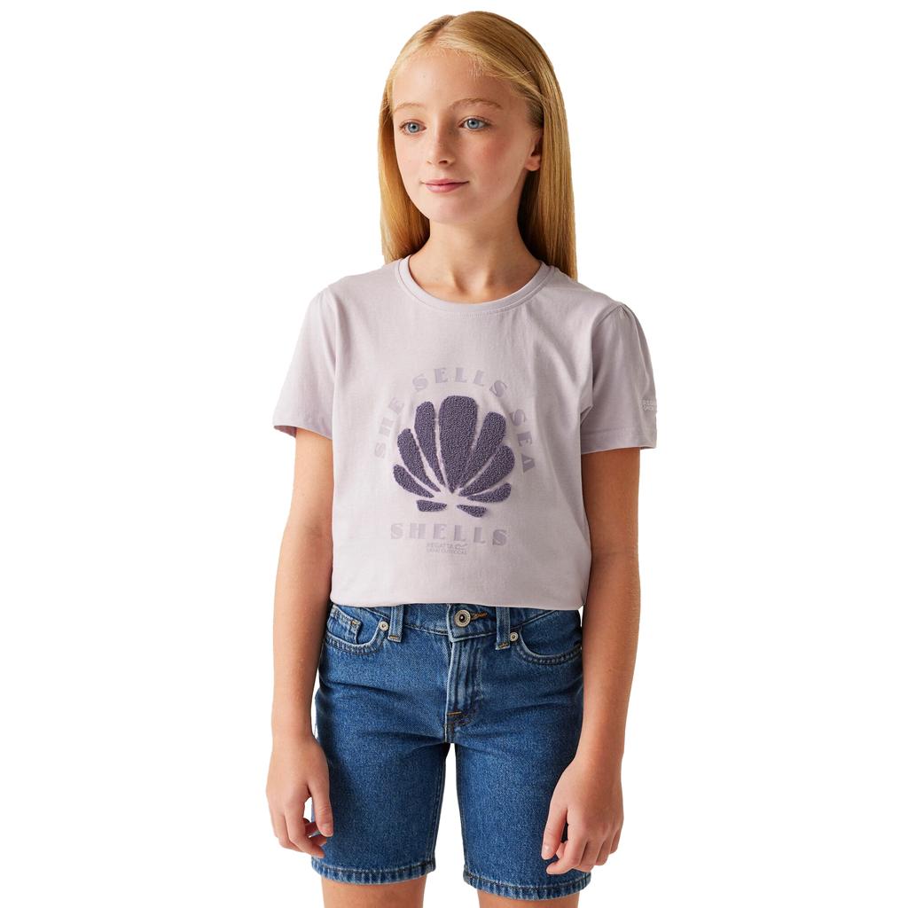 Regatta Childrens/Kids Bosley VIII Seashell T-Shirt