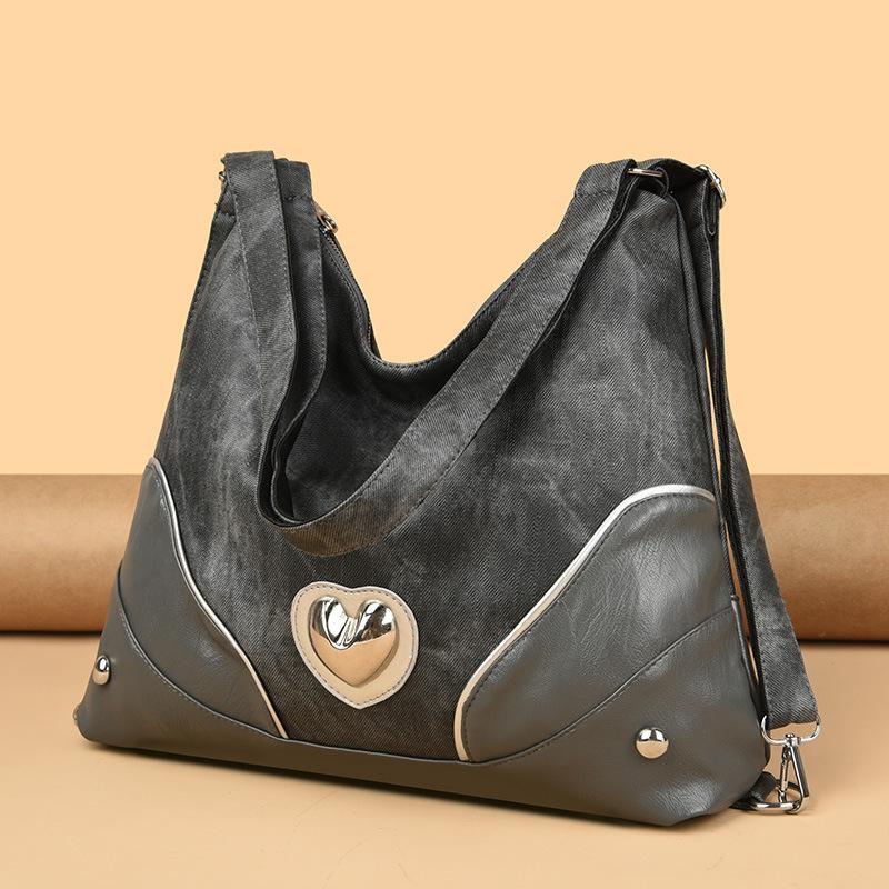 

Multi-purpose bag shoulder bag retro shoulder bag commuter bucket bag crossbody autumn and winter backpack women s fashion серый