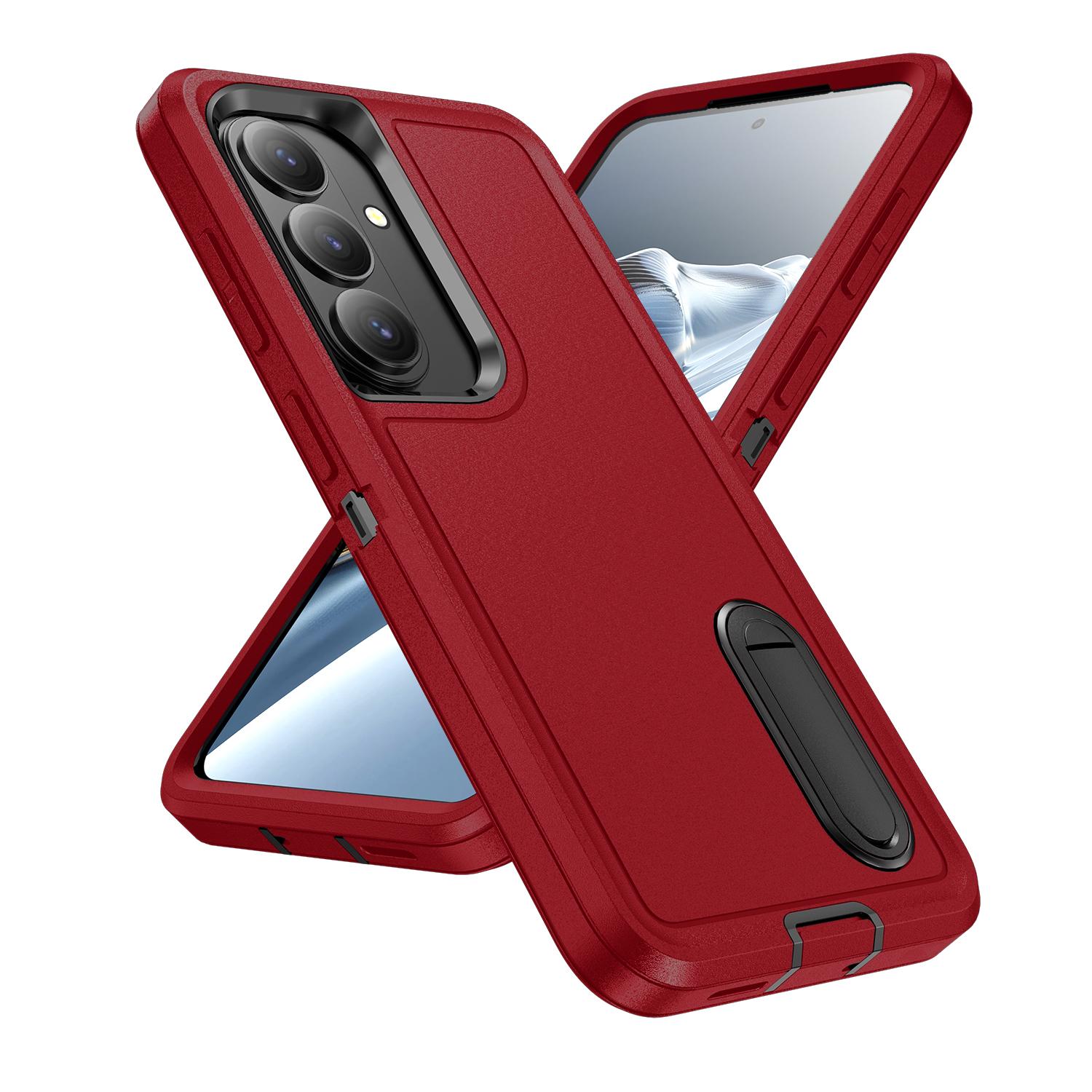 

Three Layer Case for Samsung Galaxy S26 Ultra S25 FE S23 S22 S24 Plus S 26 25 A17 A56 A36 A16 5G Protection Heavy Phone Bag Galaxy A16 5G червоний