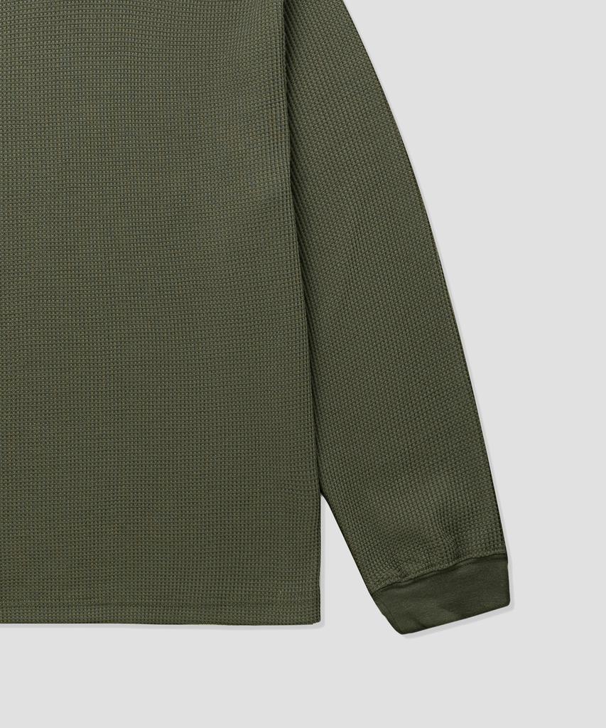 Dickies Regular Fit Waffle Long Sleeve Olive