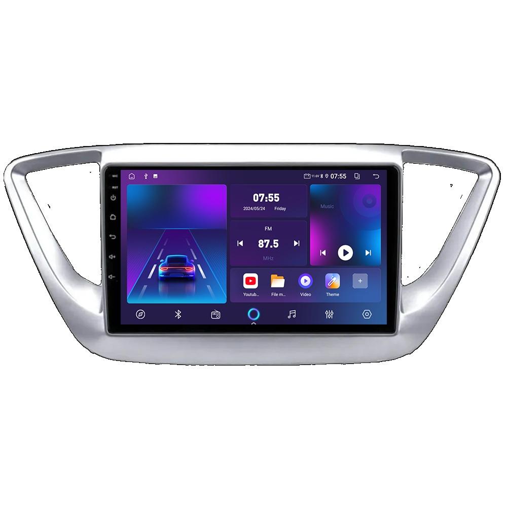 Car Radio Android Auto Carplay For Hyundai Solaris 2017-2020 Multimedia Player Head Unit Stereo GPS Navigation BT WIFI 2+32GB