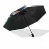 1pc Hunter x Hunter Gon & Killua Automatic Folding Umbrella Portable 3-Fold Design with Iron Frame Outdoor for Fans, Travelers, Everyday Use Perfect G