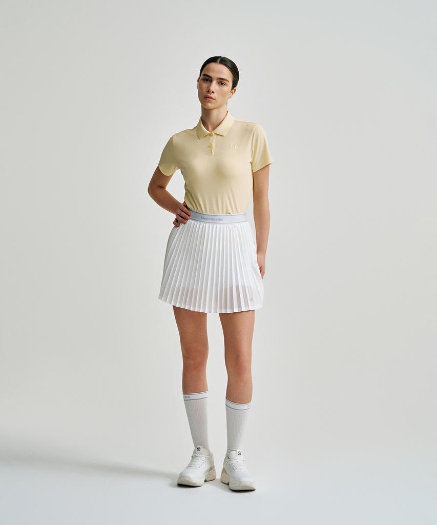 SERGIO TACCHINI W Flying Mesh Skirt (White)