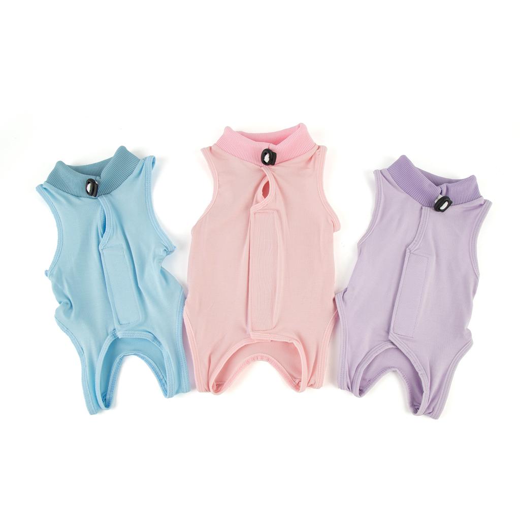 Cat Recovery Suit Breathable Anti-Lick Surgical Suit Post Surgery Neuter Outfit for Cats Kittens