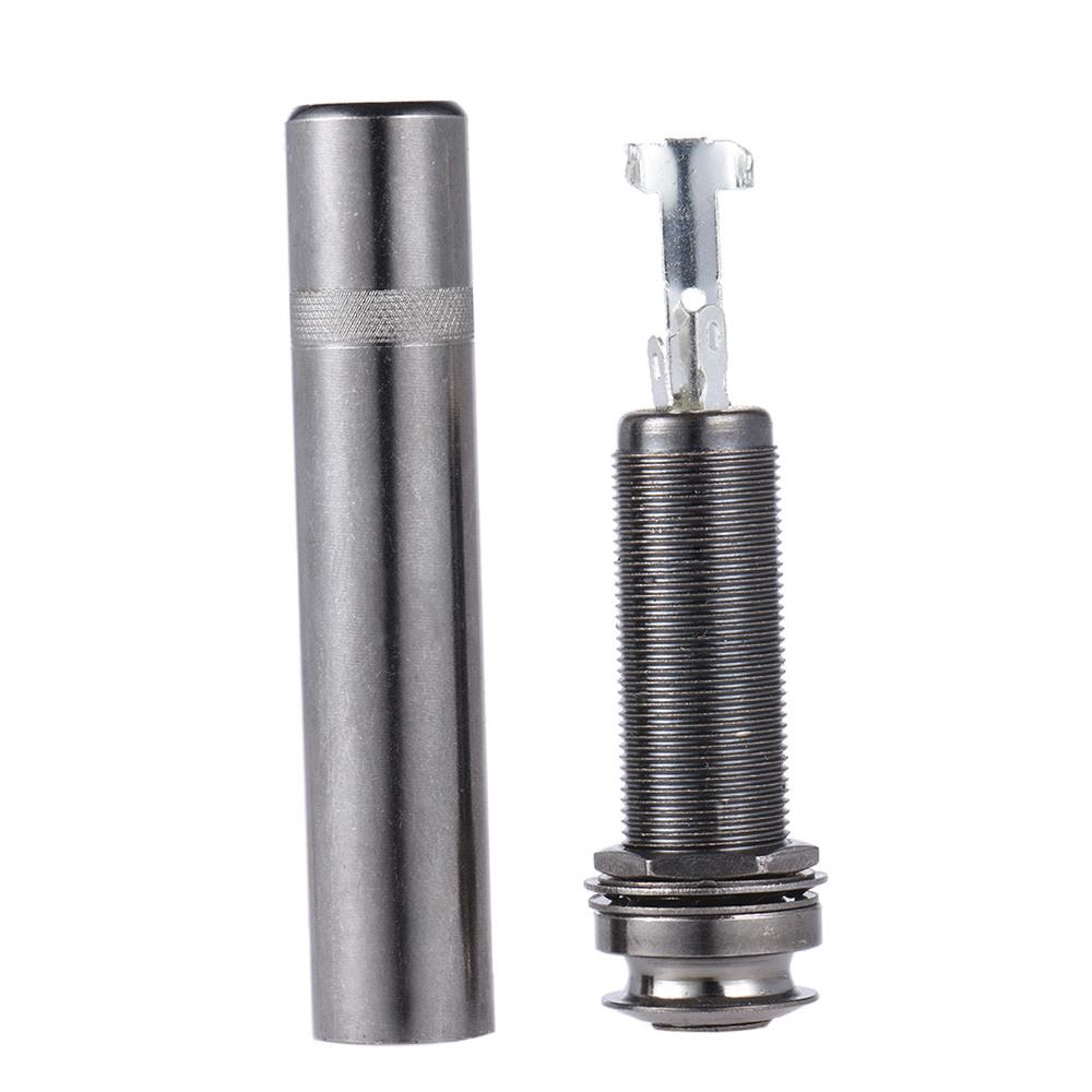 Acoustic Electric Guitar 6.35mm 1 4 Inch Mono Output End Pin Endpin Jack Socket Plug with 65mm Rear Cover Copper