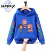 Kids Anime KPop Demon Hunters Hoodie Autumn Long Sleeve Sweatshirt Sportswear Cartoon Hoodies