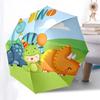 Dino Party Balloon with Hat - Automatic Opening Umbrella, Portable Design, Iron Frame Outdoor Umbrella, Festival Gift for Fans, Travelers, D
