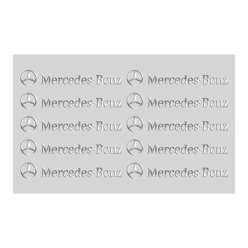 

For Metal Emblem Sticker Car Interior Decoration Styling Decals Mercedes Benz AMG W205 C300 W203 W206 W108 W124 W126 W140