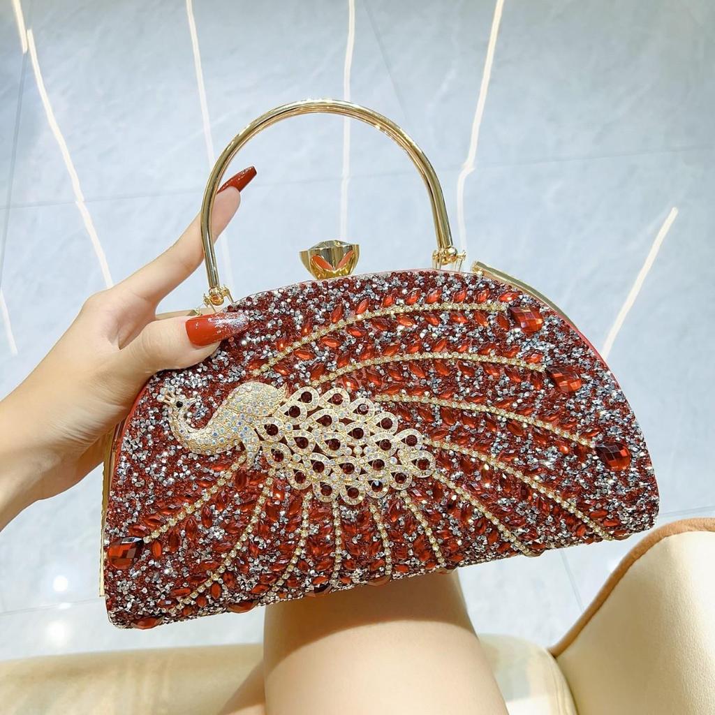 Women's Rhinestone Evening Clutch - Bridal & Banquet Handbag